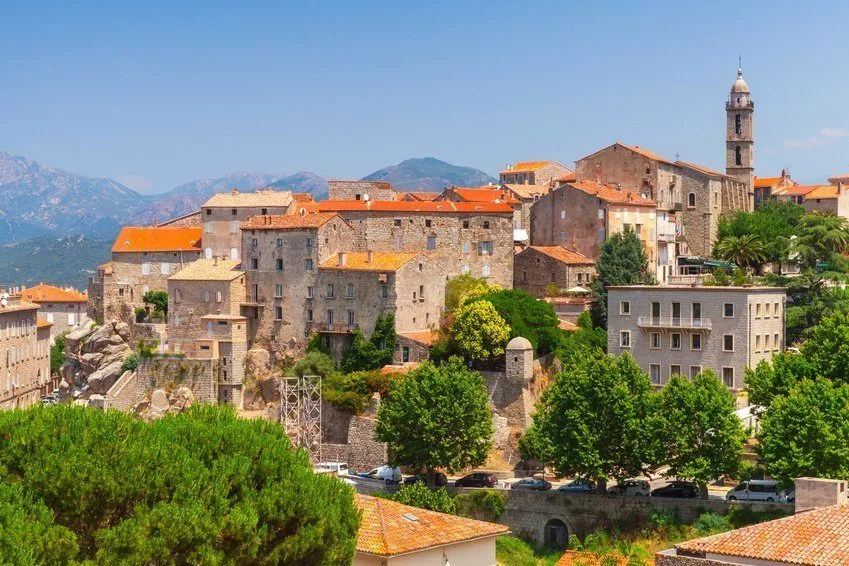 Old town landscape, Sartene, South Corsica, France